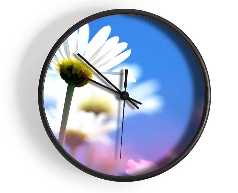 Daisies In The Sky Clock - Wallart-Direct UK