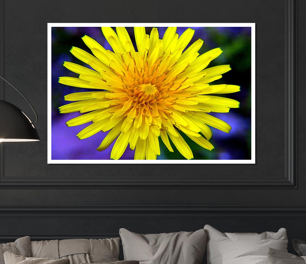 Yellow Wildflower Print Poster Wall Art