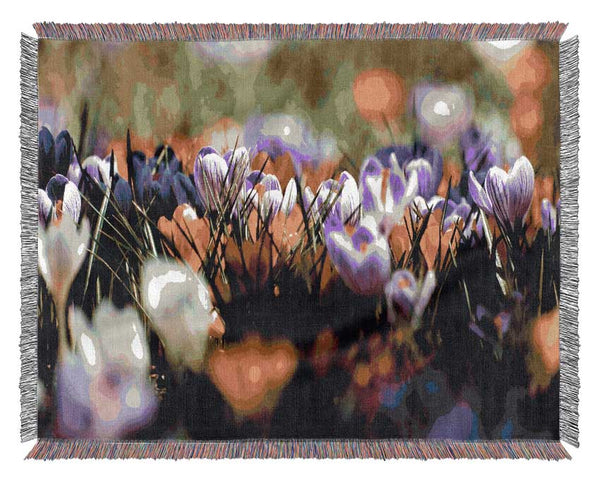 Crocus Field Woven Blanket