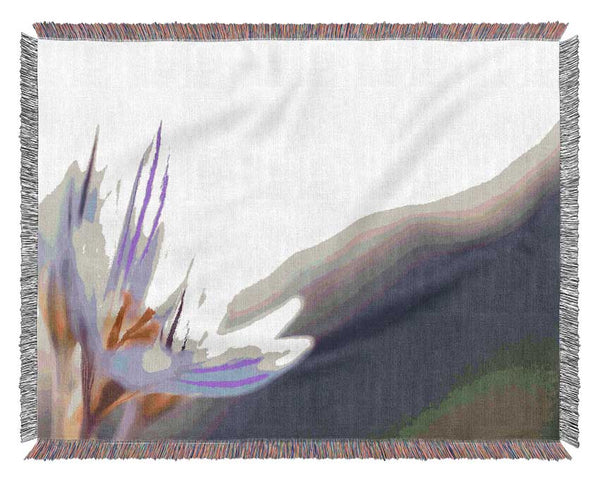 Spring Flowers Crocus Woven Blanket