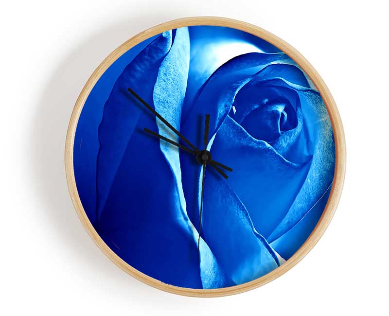 Blue Rose Clock - Wallart-Direct UK