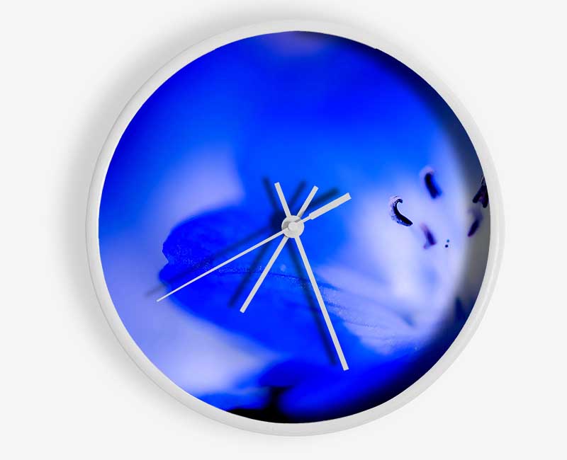 Electric Blue Clock - Wallart-Direct UK