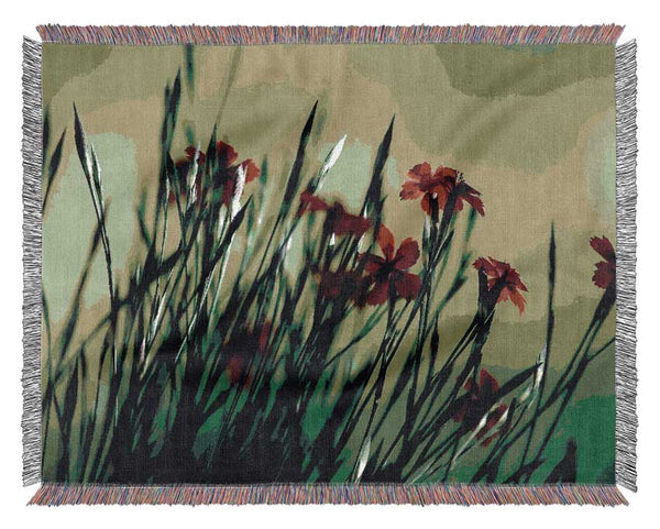 Small Field Flowers Woven Blanket