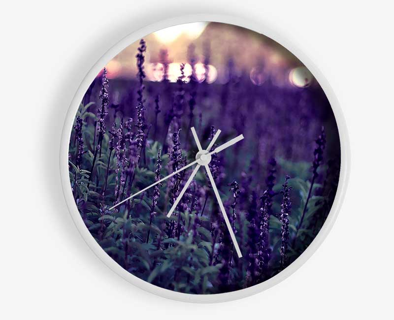 Lavender Clock - Wallart-Direct UK