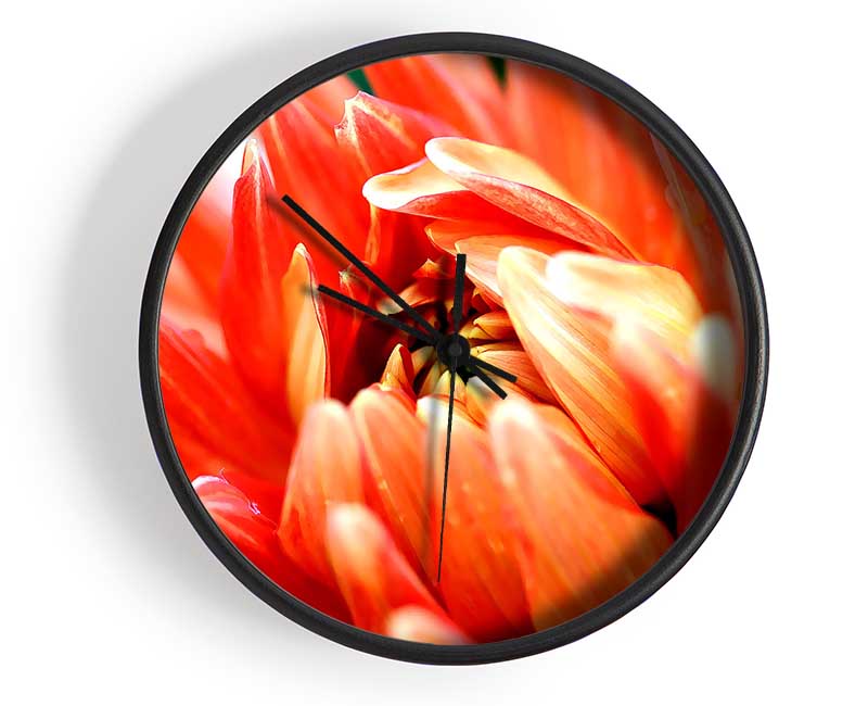 Orange Passion Clock - Wallart-Direct UK