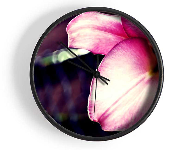 Close_up Of A Pink Petal Clock - Wallart-Direct UK