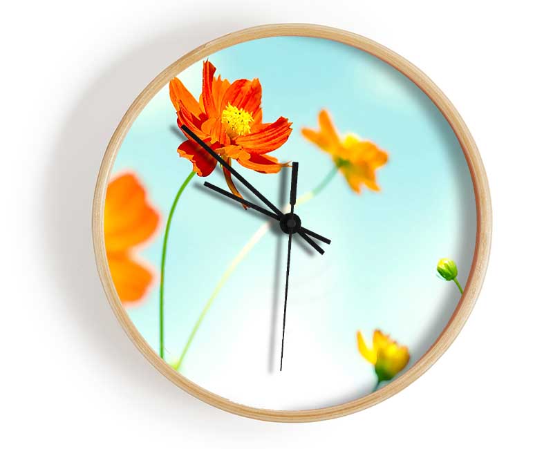 Perfect Flower Clock - Wallart-Direct UK