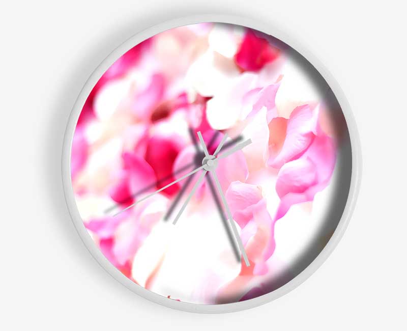 Pink Orchid Galour Clock - Wallart-Direct UK