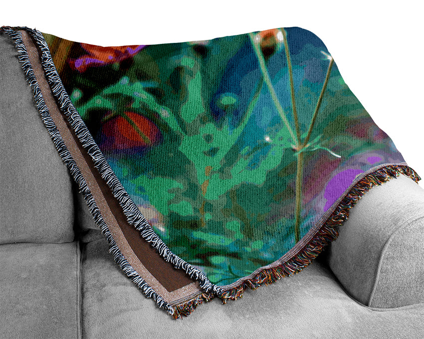 Amazing Wild Flowers Woven Blanket