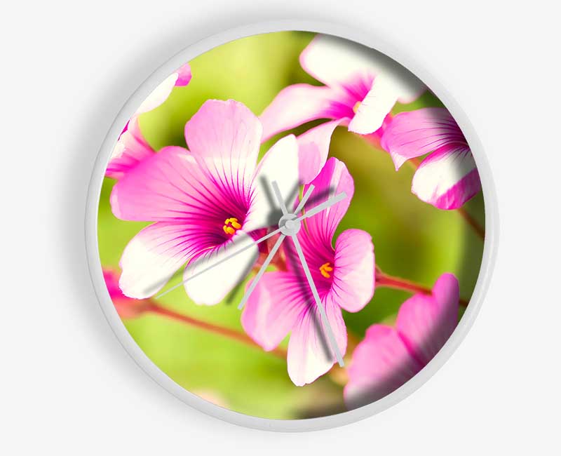 Purple Verbena Clock - Wallart-Direct UK