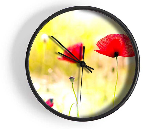 Poppy Sunlight Clock - Wallart-Direct UK