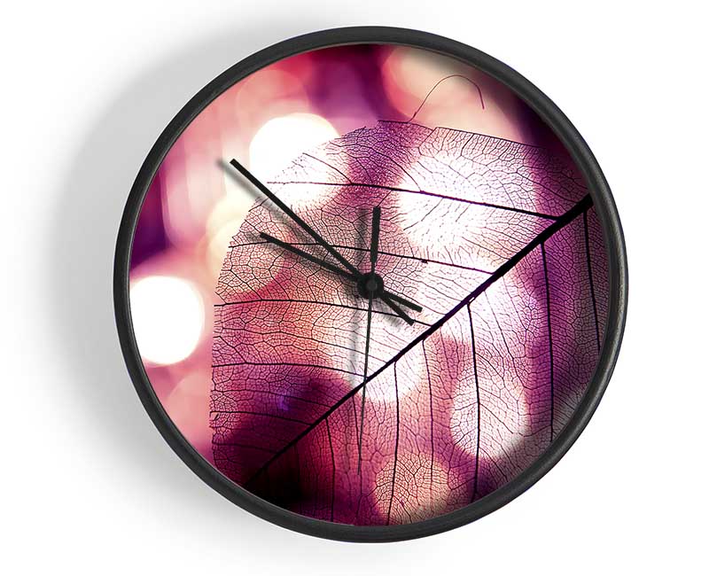 Sparkle Leaf Clock - Wallart-Direct UK