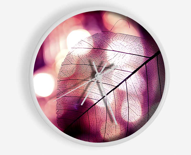 Sparkle Leaf Clock - Wallart-Direct UK