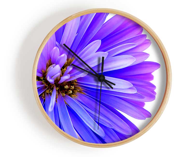 Soft Purple Petals Clock - Wallart-Direct UK