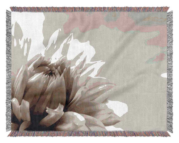 Blossoming Sepia Woven Blanket