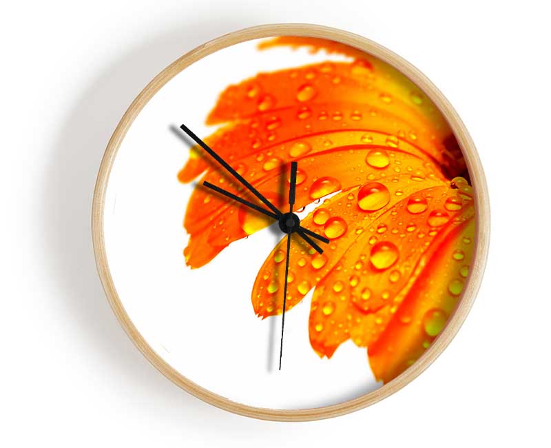 Stunning Fire Glow Petals Clock - Wallart-Direct UK