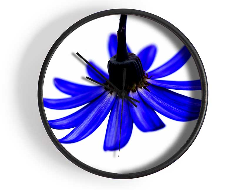 Blue Petals Clock - Wallart-Direct UK