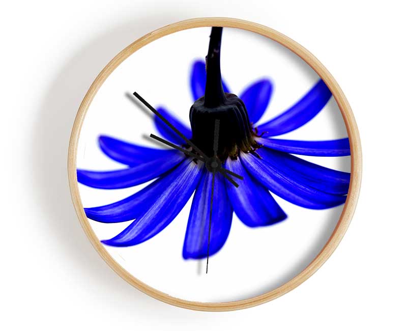 Blue Petals Clock - Wallart-Direct UK