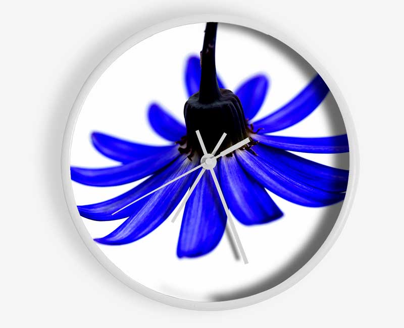 Blue Petals Clock - Wallart-Direct UK