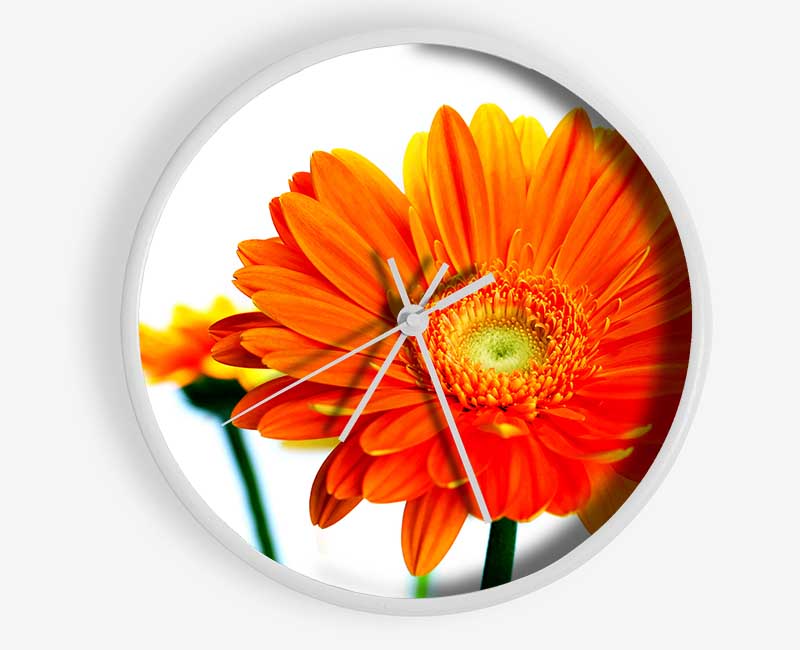 Orange Flames Clock - Wallart-Direct UK