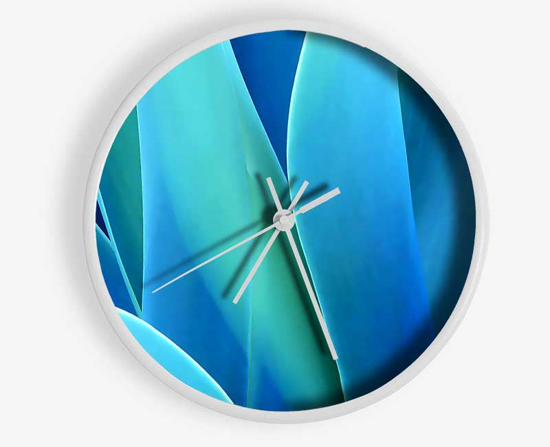 Jungle Leaves Clock - Wallart-Direct UK