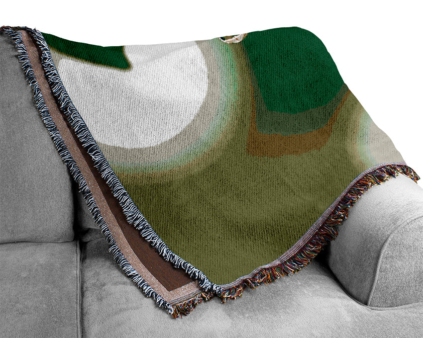 Trio Dewdrop Leaf Woven Blanket