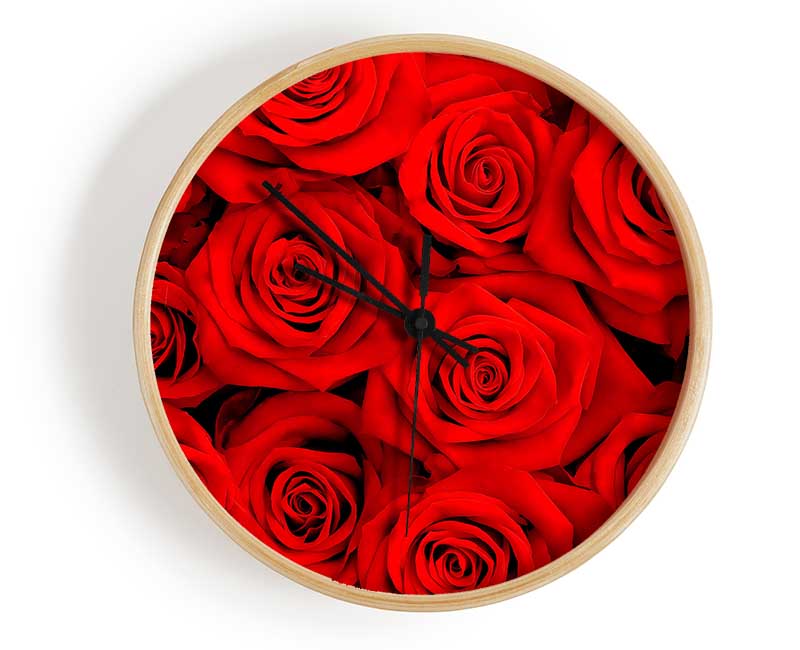 Lovely Roses For The One I Love Clock - Wallart-Direct UK