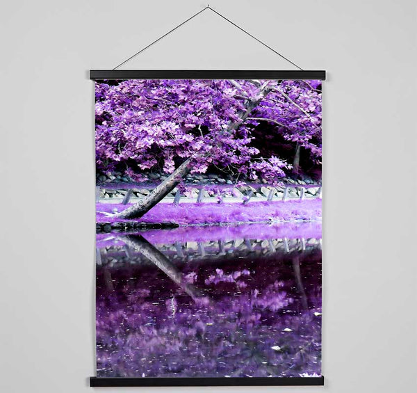 Lilac Walkway Hanging Poster - Wallart-Direct UK