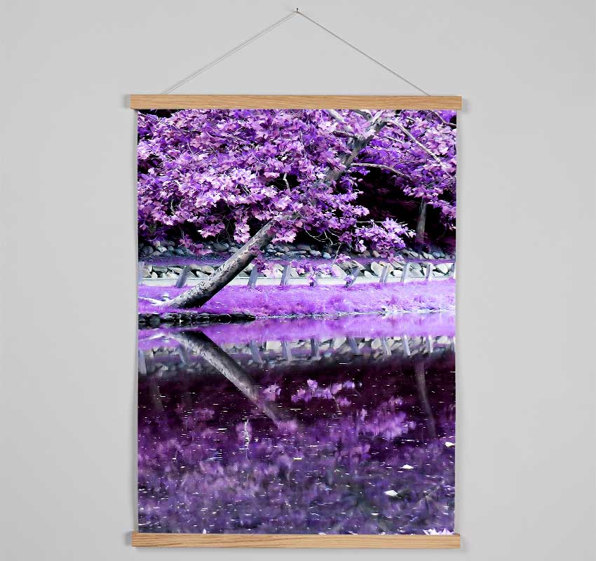 Lilac Walkway Hanging Poster - Wallart-Direct UK