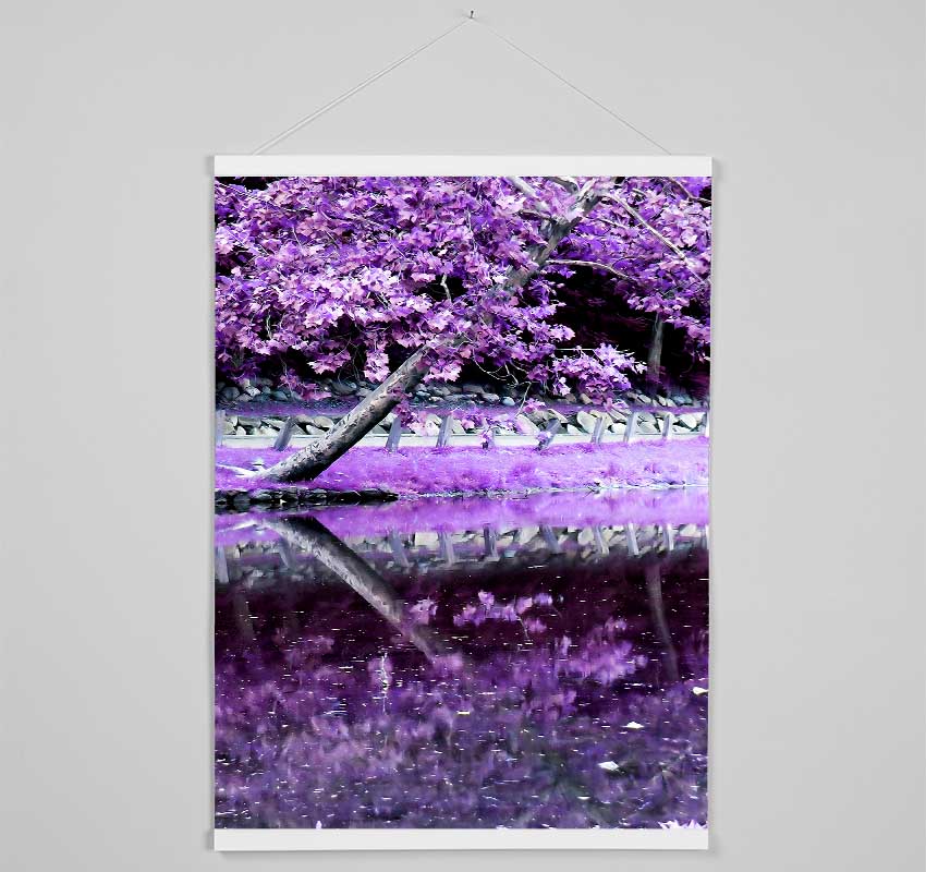 Lilac Walkway Hanging Poster - Wallart-Direct UK