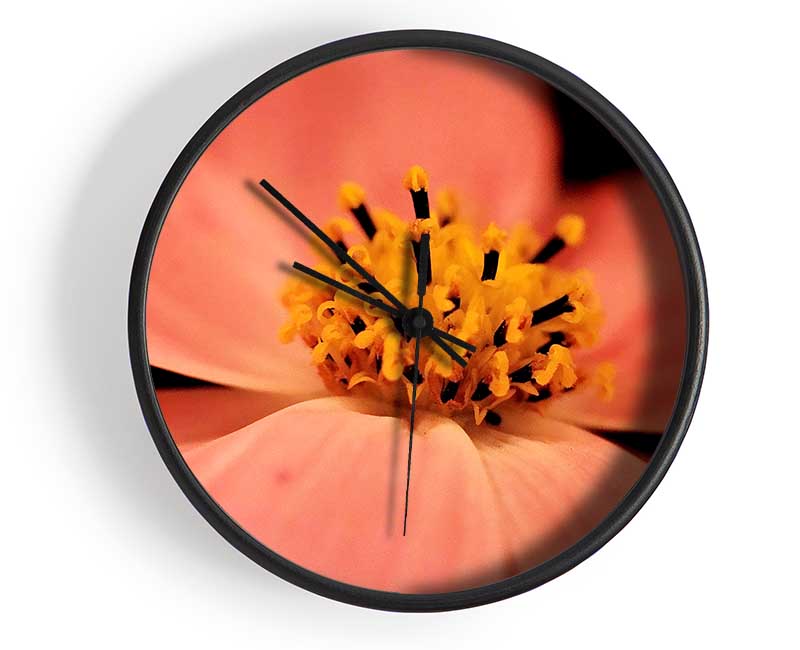 Orange Petal Beauty Clock - Wallart-Direct UK