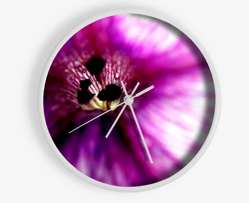 Stunning Cerise Centre Clock - Wallart-Direct UK