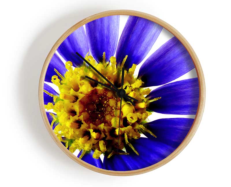 Purple Petal Beauty Clock - Wallart-Direct UK