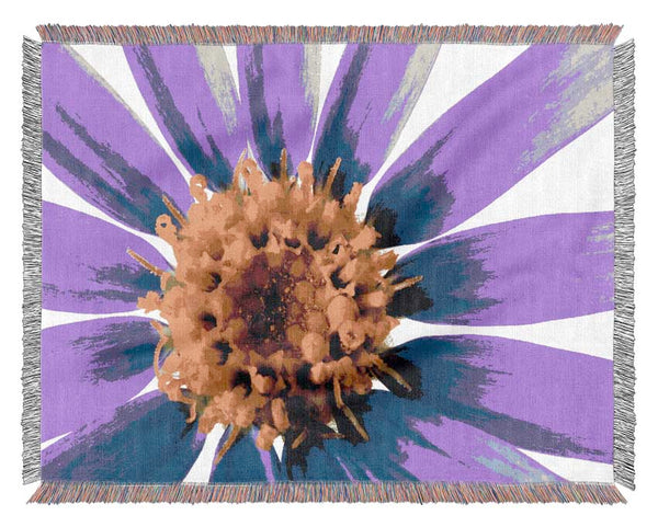 Purple Petal Beauty Woven Blanket