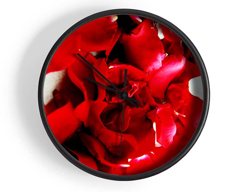 Red Galore Clock - Wallart-Direct UK