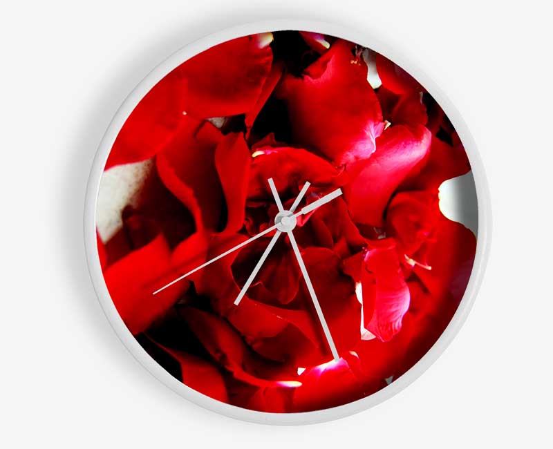 Red Galore Clock - Wallart-Direct UK