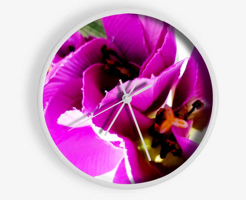 Pink Petal Galore Clock - Wallart-Direct UK