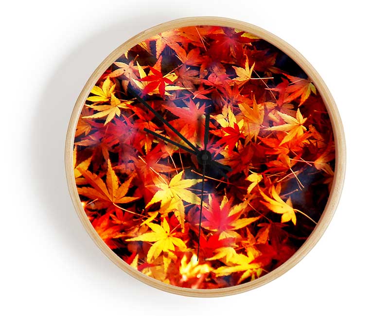 Autumn Spray Clock - Wallart-Direct UK