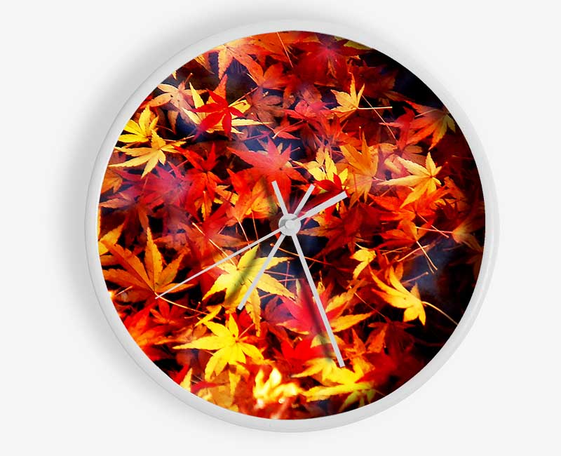 Autumn Spray Clock - Wallart-Direct UK