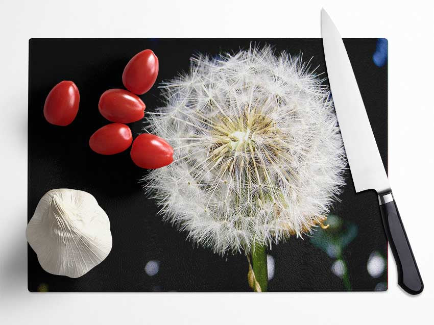 Dandelion Dream Glass Chopping Board