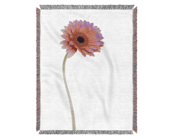 Pink On Pink Gerbera Woven Blanket