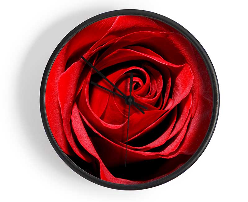 Red Rose Centre Clock - Wallart-Direct UK