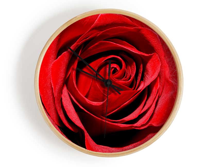 Red Rose Centre Clock - Wallart-Direct UK