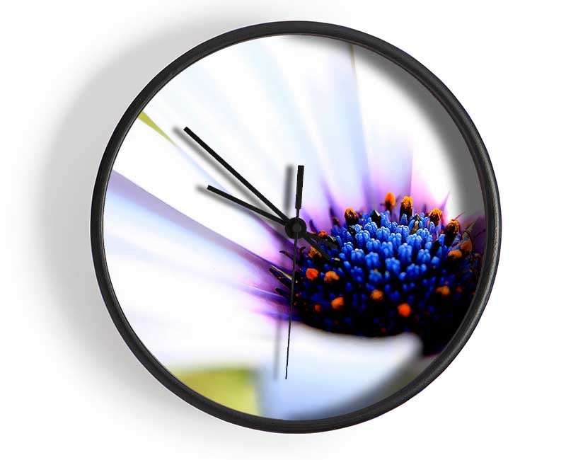 Purple Daisy Centre Clock - Wallart-Direct UK