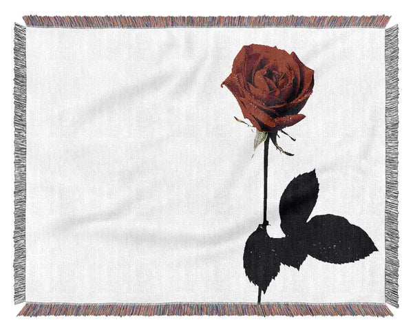 The Lovers Red Rose Woven Blanket