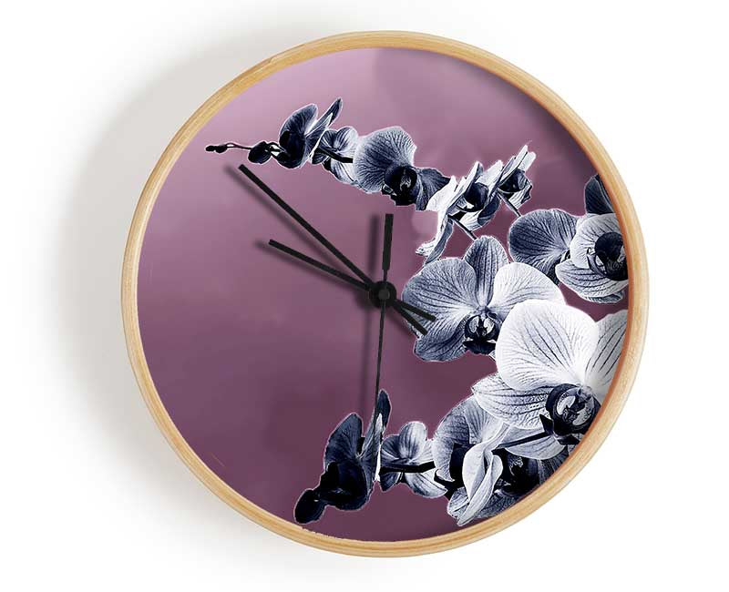 Snap Dragon Pink Clock - Wallart-Direct UK