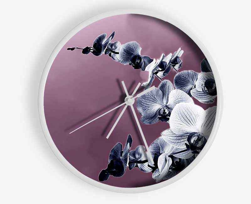 Snap Dragon Pink Clock - Wallart-Direct UK