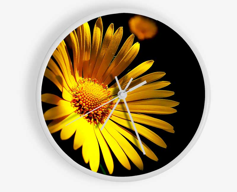 Golden Daisy Petals Clock - Wallart-Direct UK