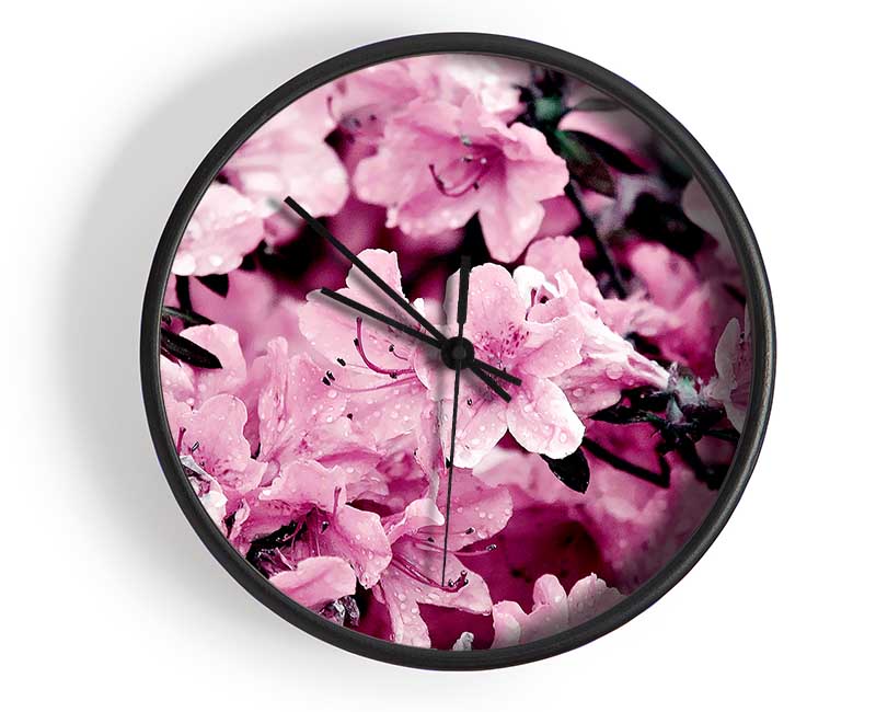 Pink Ocean Spray Clock - Wallart-Direct UK