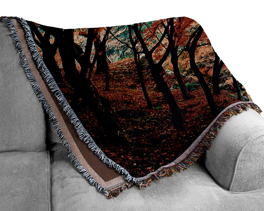 Autumn Tree Delight Woven Blanket